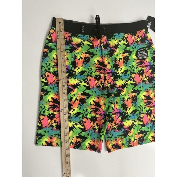 Hurley Splatter Dye Board Shorts NWT Size 28/16 - Picture 9 of 9